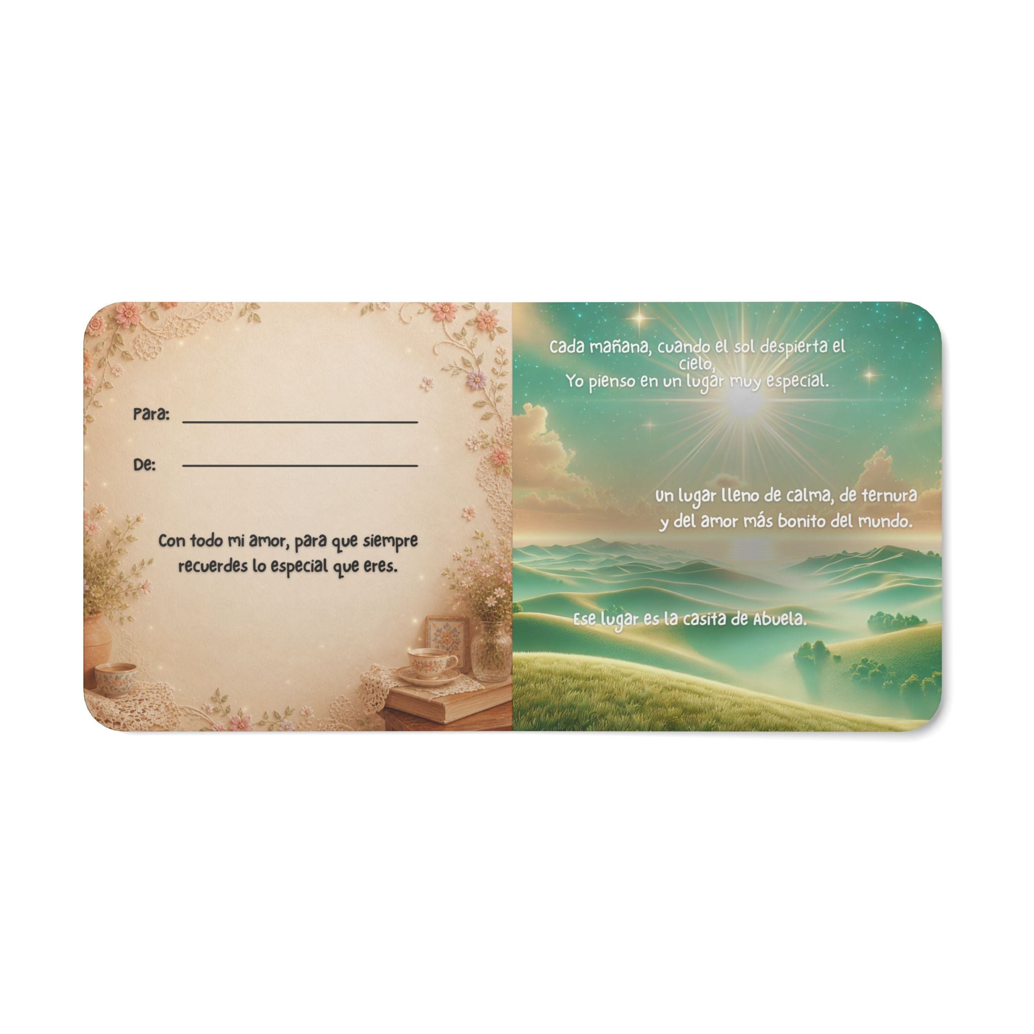 La Casita de Abuela de Nieta 🩷 Spanish Board Book for Grandmothers, Abuela Keepsake Gift with Dedication Page from Granddaughter | La Casita de Abuela – Libro en Español para Abuela, Regalo Recuerdo...