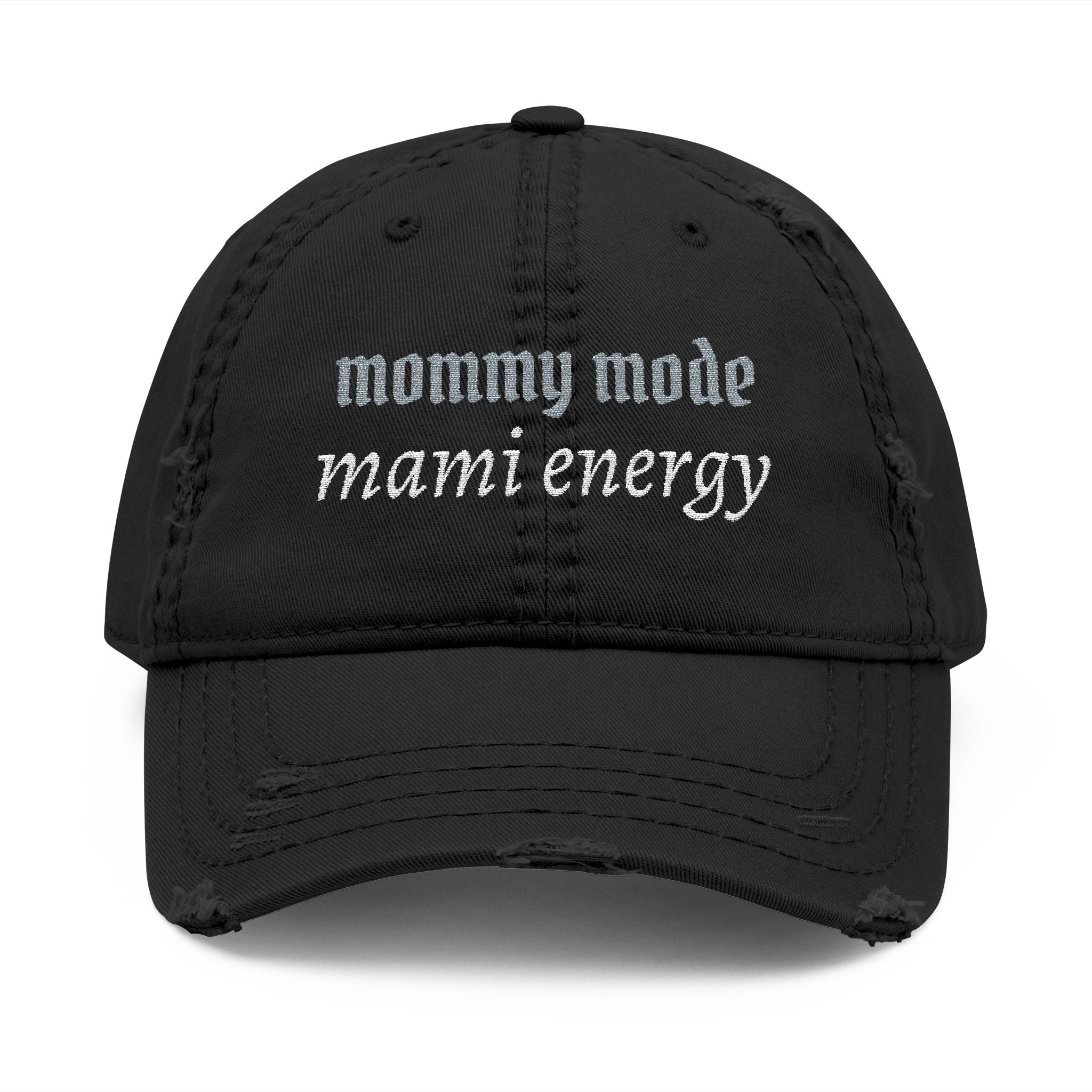 "Mommy Mode, Mami Energy" Distressed Dad Hat | Bilingual Mom Cap