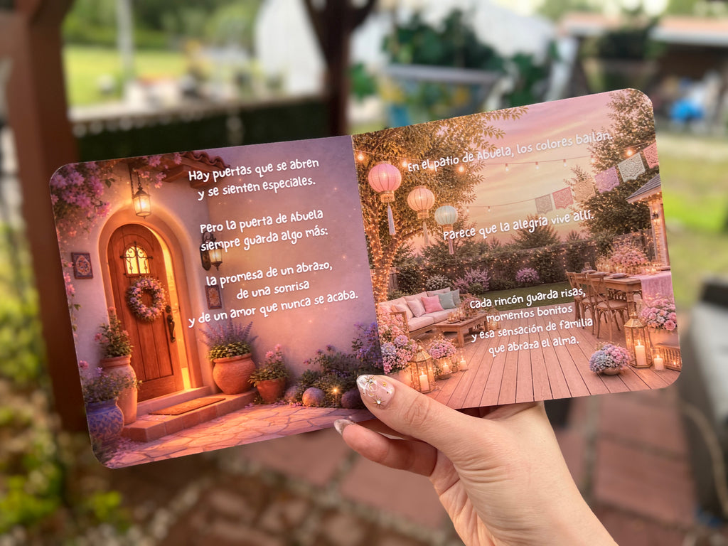 La Casita de Abuela de Nieto 💙 – Spanish Board Book, Abuela Keepsake Gift with Dedication Page