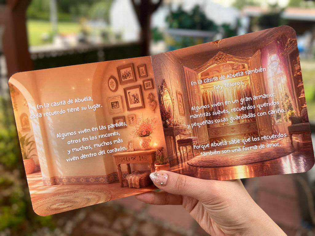 La Casita de Abuela de Nieto 💙 – Spanish Board Book, Abuela Keepsake Gift with Dedication Page