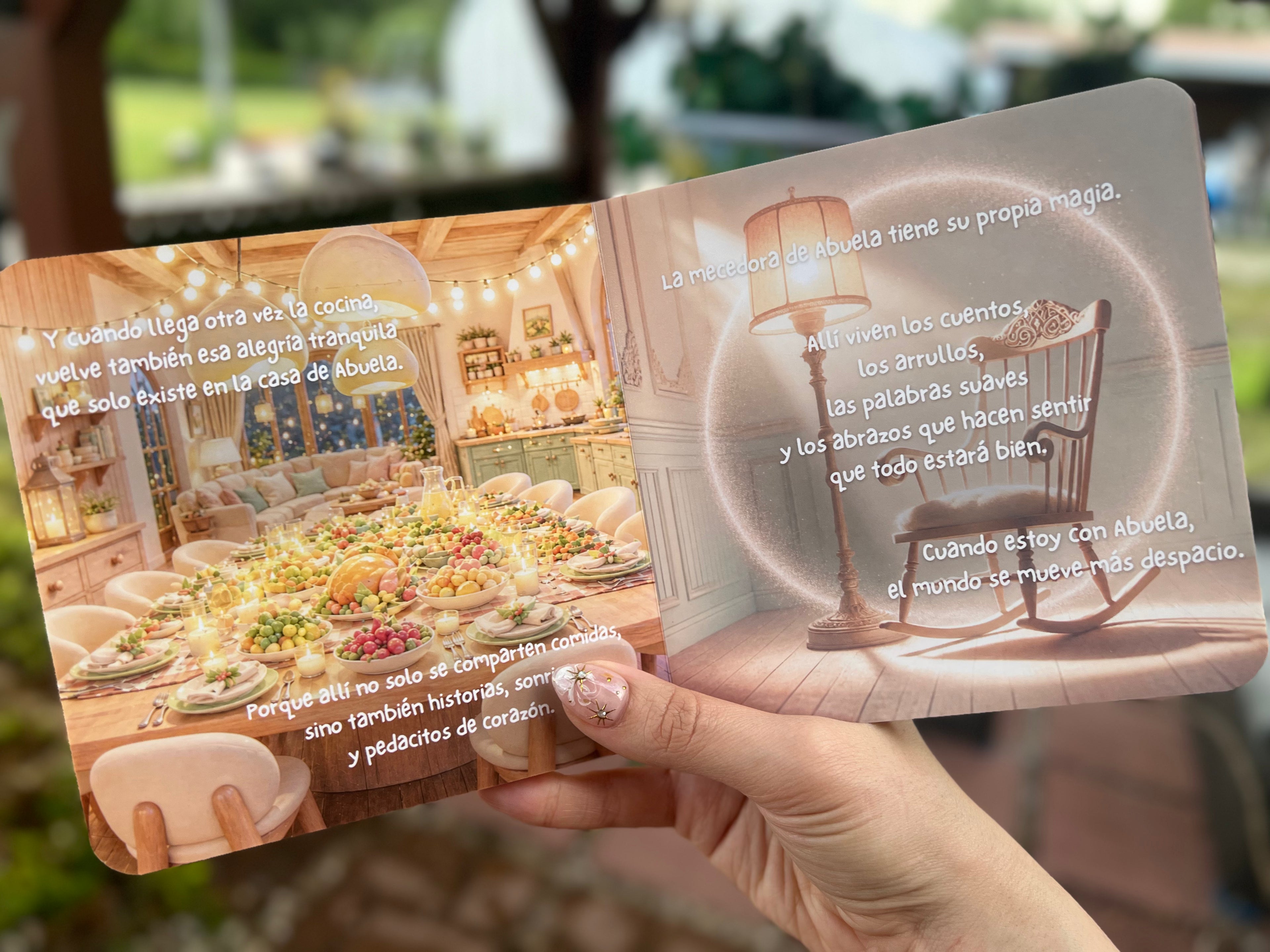 La Casita de Abuela de Nieto 💙 – Spanish Board Book, Abuela Keepsake Gift with Dedication Page