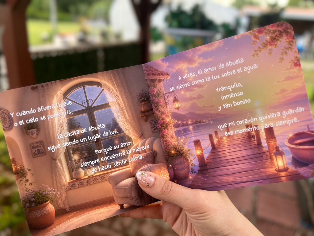 La Casita de Abuela de Nieto 💙 – Spanish Board Book, Abuela Keepsake Gift with Dedication Page