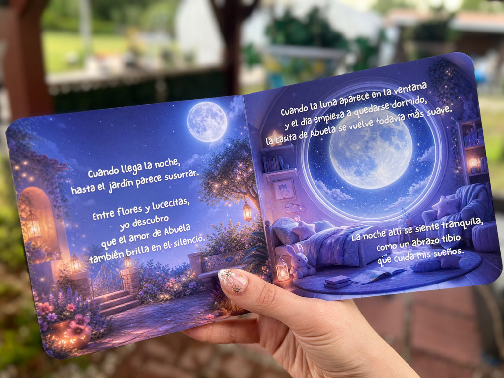 La Casita de Abuela de Nieto 💙 – Spanish Board Book, Abuela Keepsake Gift with Dedication Page