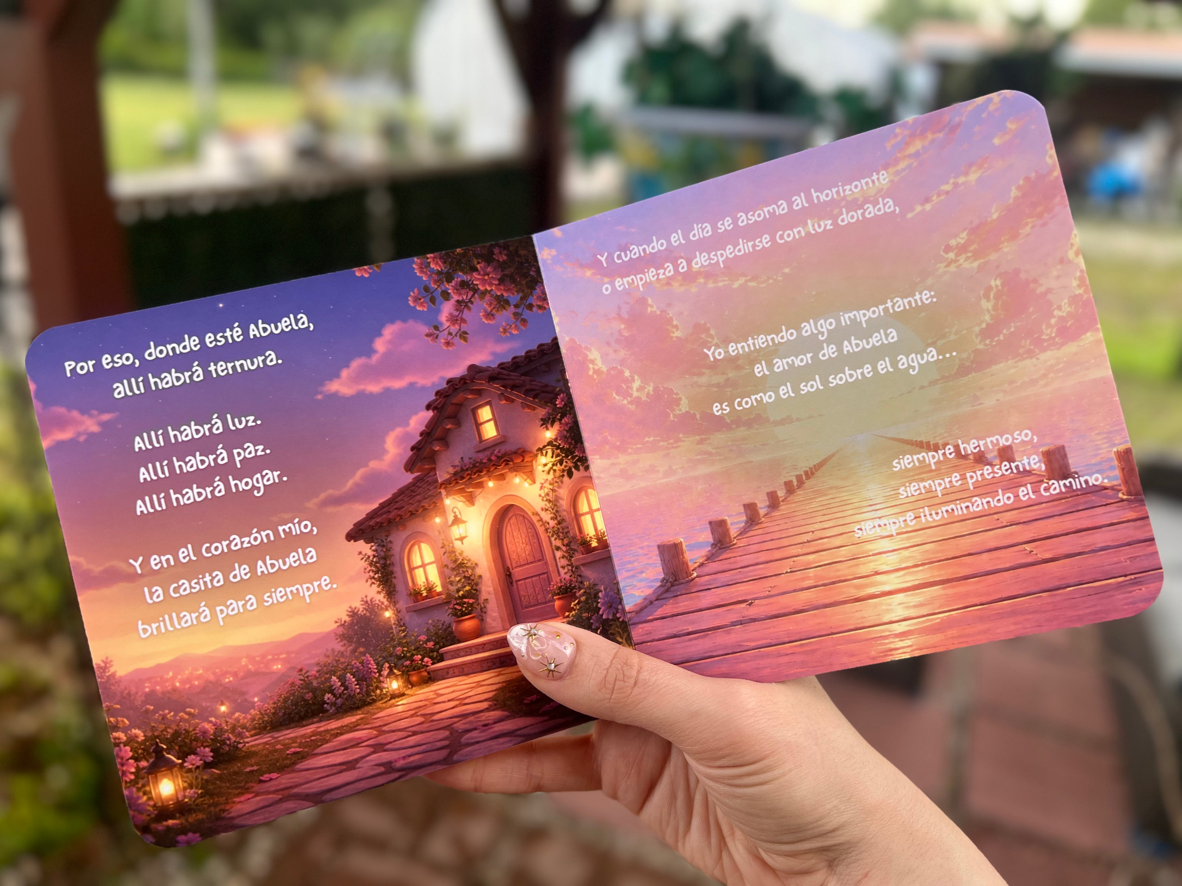 La Casita de Abuela de Nieto 💙 – Spanish Board Book, Abuela Keepsake Gift with Dedication Page