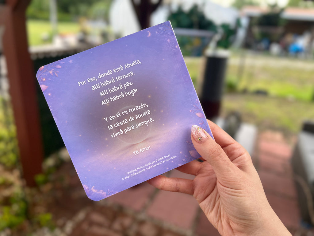 La Casita de Abuela de Nieto 💙 – Spanish Board Book, Abuela Keepsake Gift with Dedication Page