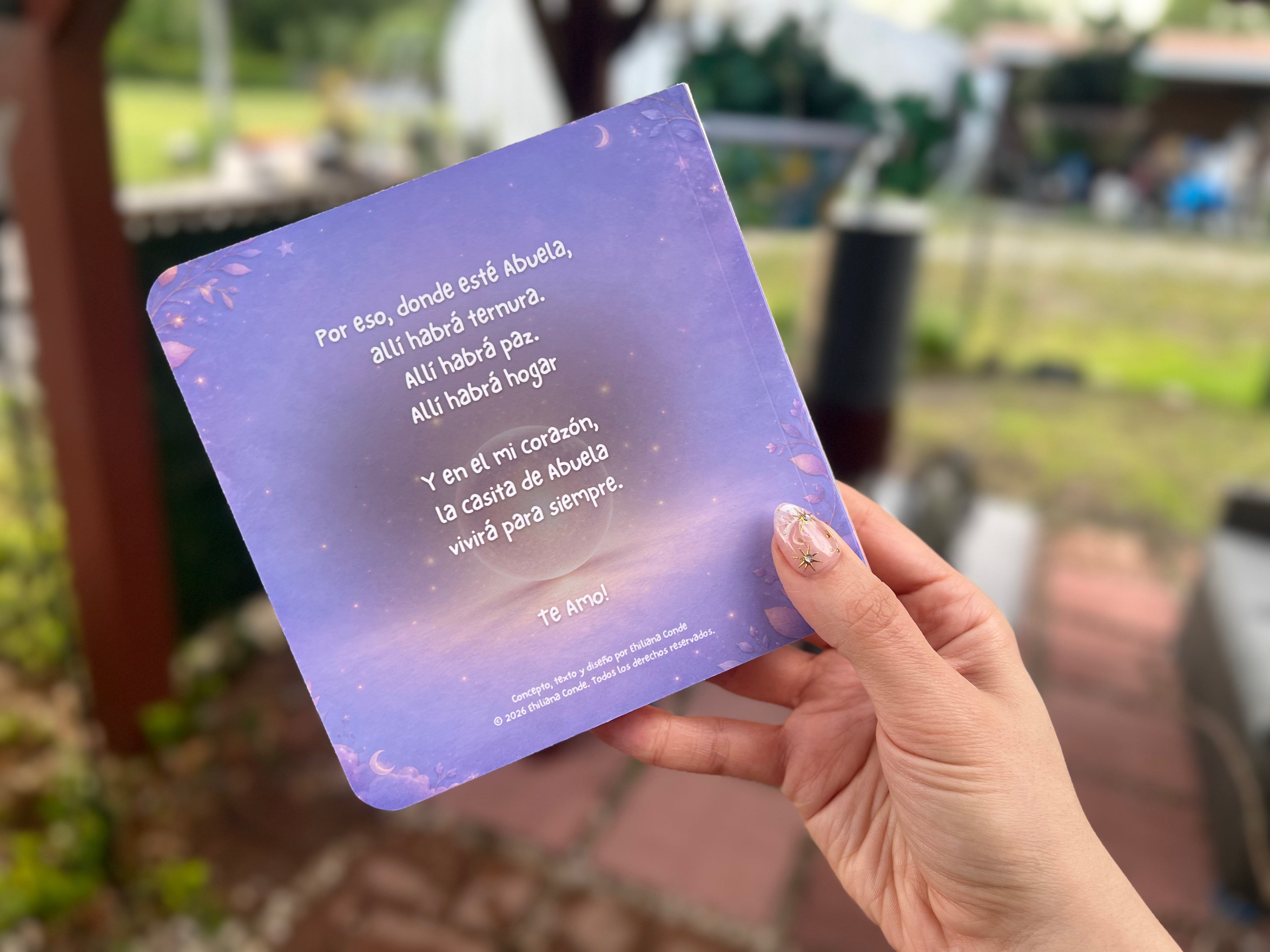 La Casita de Abuela de Nieto 💙 – Spanish Board Book, Abuela Keepsake Gift with Dedication Page