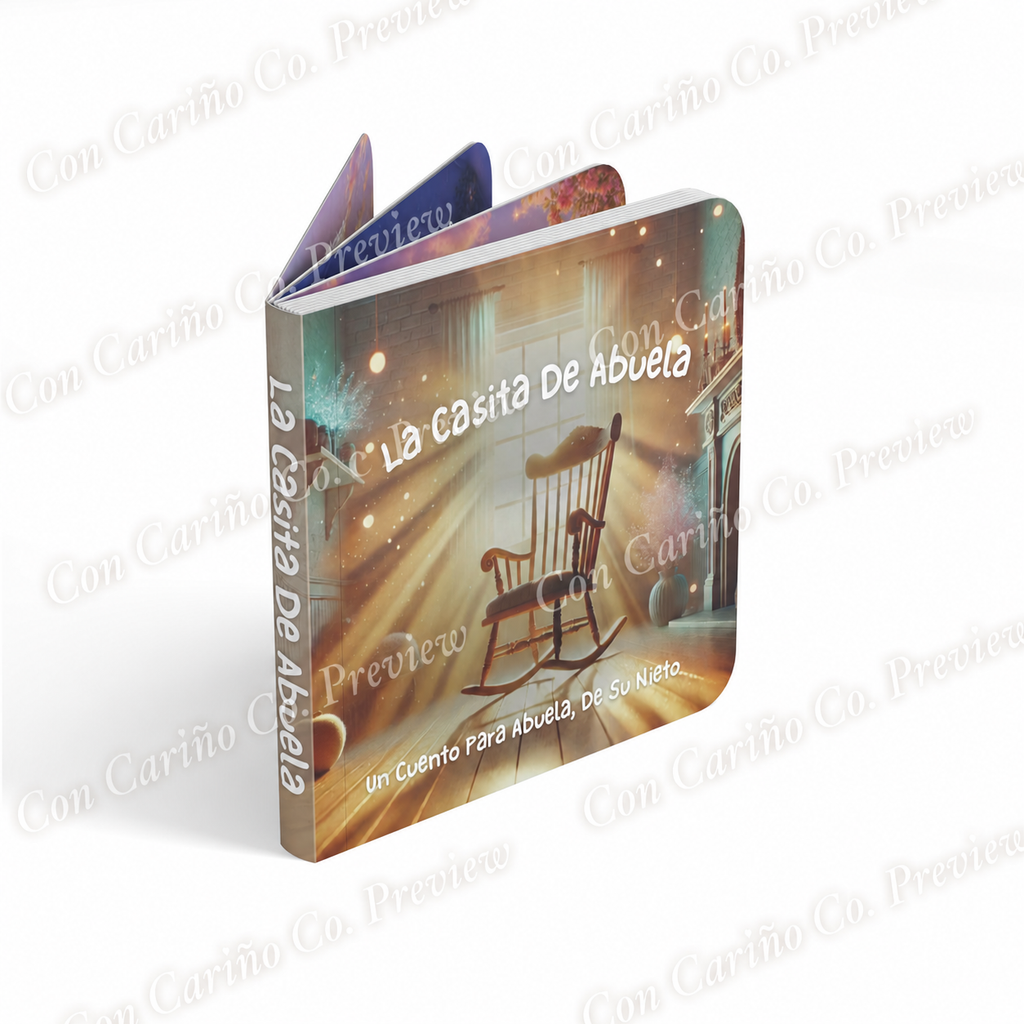 La Casita de Abuela de Nieta 🩷 Spanish Board Book for Grandmothers, Abuela Keepsake Gift with Dedication Page from Granddaughter | La Casita de Abuela – Libro en Español para Abuela, Regalo Recuerdo...
