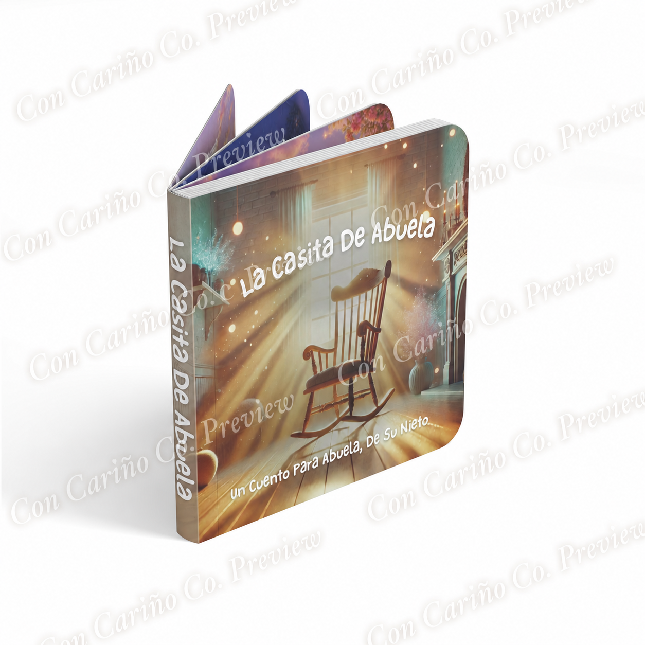 La Casita de Abuela de Nieta 🩷 Spanish Board Book for Grandmothers, Abuela Keepsake Gift with Dedication Page from Granddaughter | La Casita de Abuela – Libro en Español para Abuela, Regalo Recuerdo...