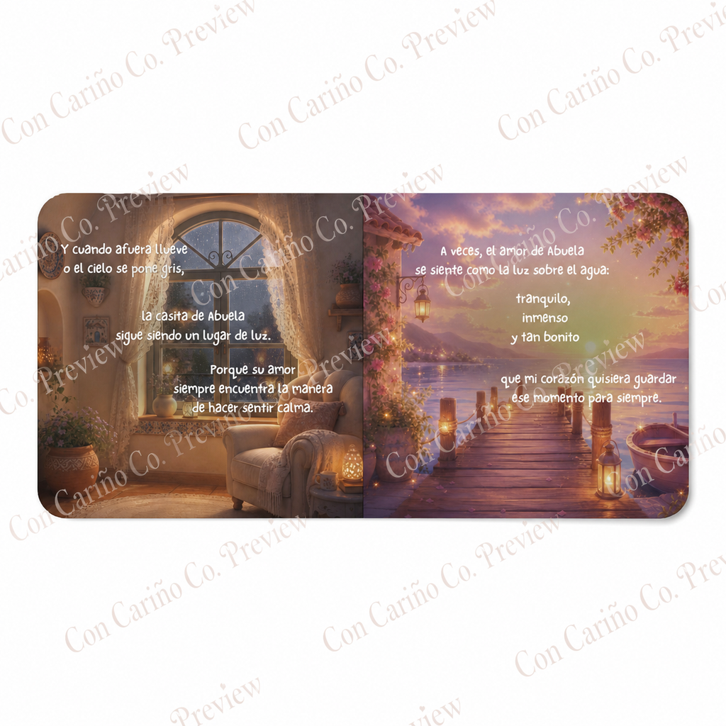 La Casita de Abuela de Nieta 🩷 Spanish Board Book for Grandmothers, Abuela Keepsake Gift with Dedication Page from Granddaughter | La Casita de Abuela – Libro en Español para Abuela, Regalo Recuerdo...