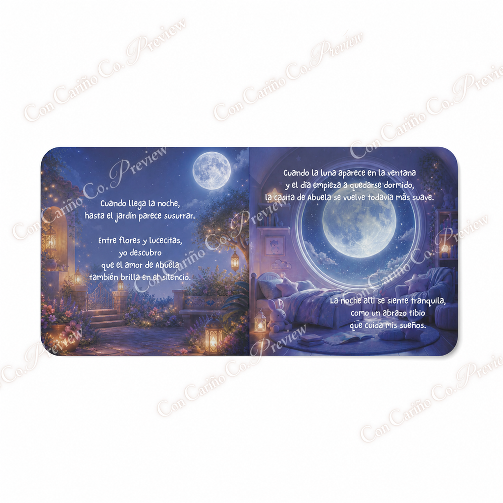La Casita de Abuela de Nieta 🩷 Spanish Board Book for Grandmothers, Abuela Keepsake Gift with Dedication Page from Granddaughter | La Casita de Abuela – Libro en Español para Abuela, Regalo Recuerdo...