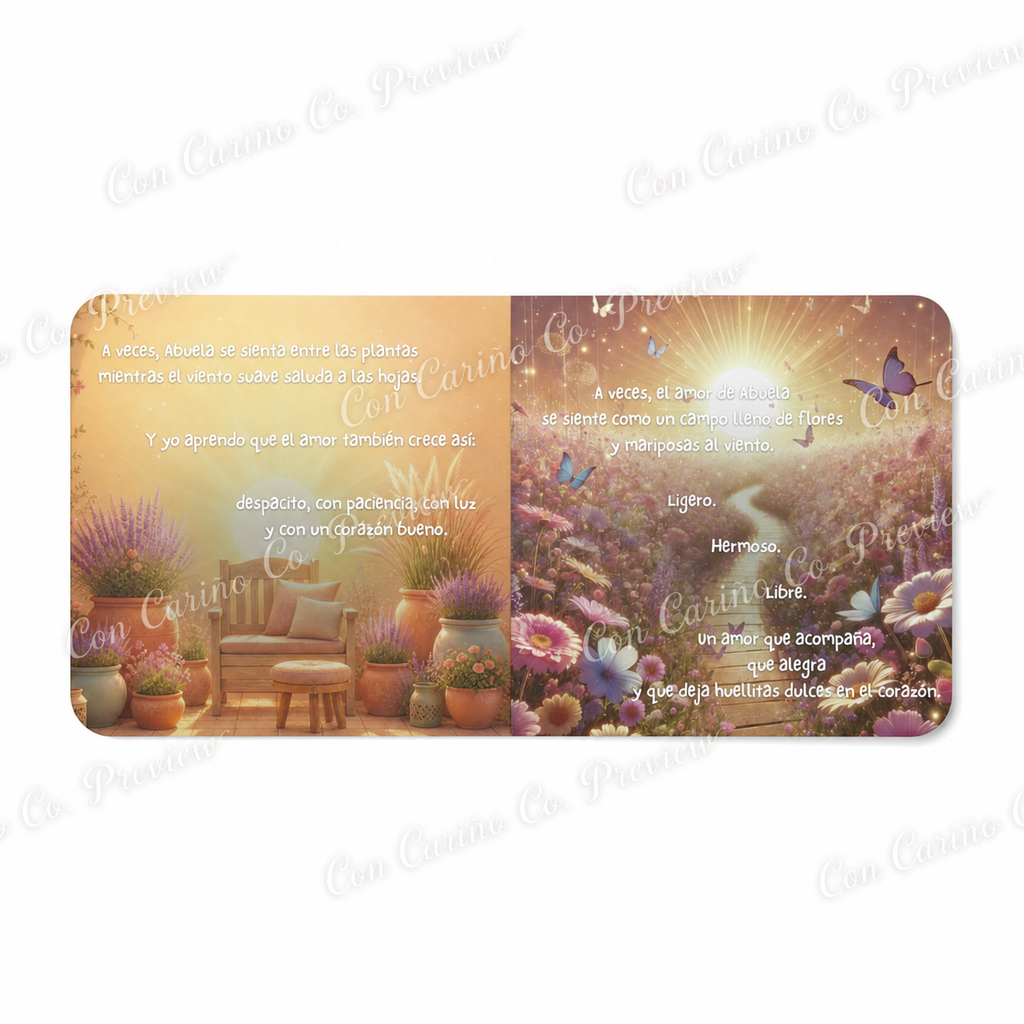 La Casita de Abuela de Nieta 🩷 Spanish Board Book for Grandmothers, Abuela Keepsake Gift with Dedication Page from Granddaughter | La Casita de Abuela – Libro en Español para Abuela, Regalo Recuerdo...